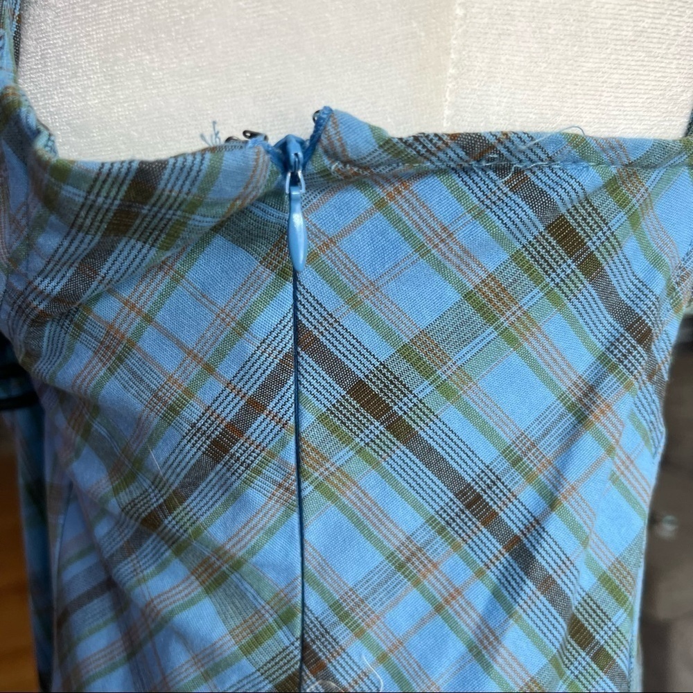URBAN OUTFITTERS As If Plaid Mini Dress - Picture 7 of 8